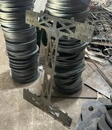 Chassis base after laser cutting