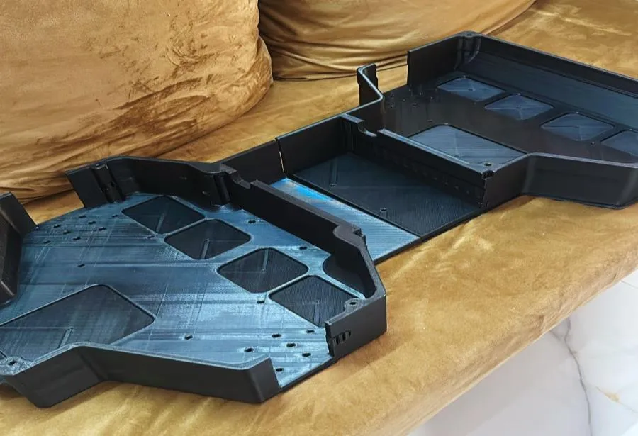 3D printed upper shell parts