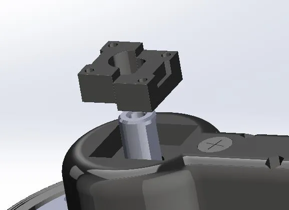 Split-piece locking block for hub wheel shaft